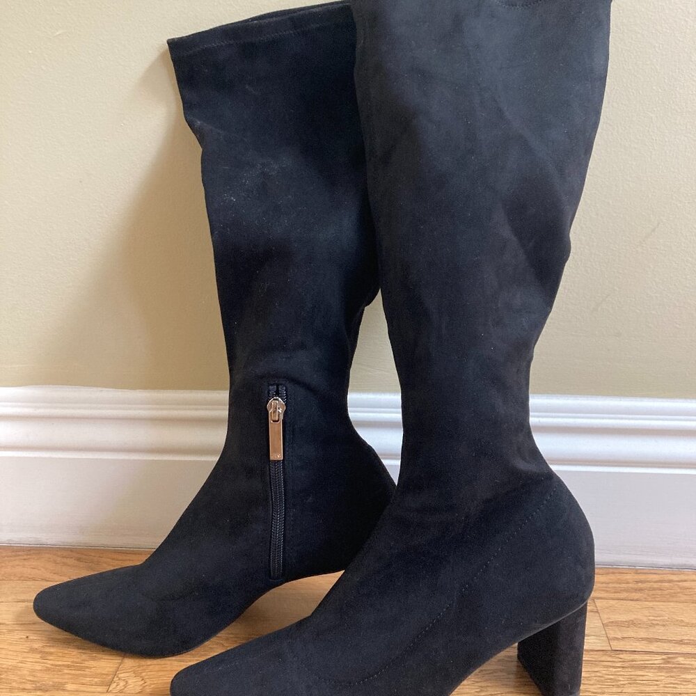 Zara Black Heeled Boots